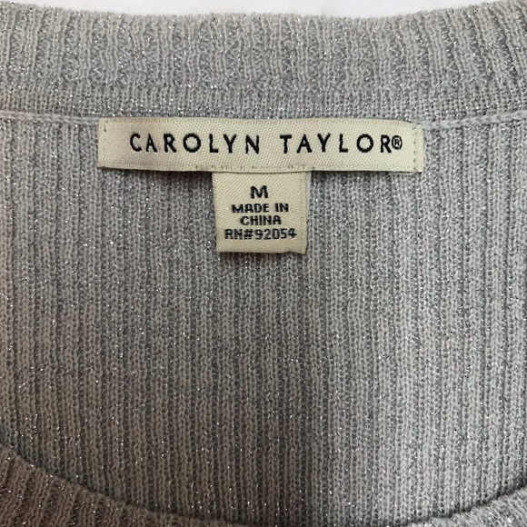 Silver Ribbed Top - Picture 2 of 3